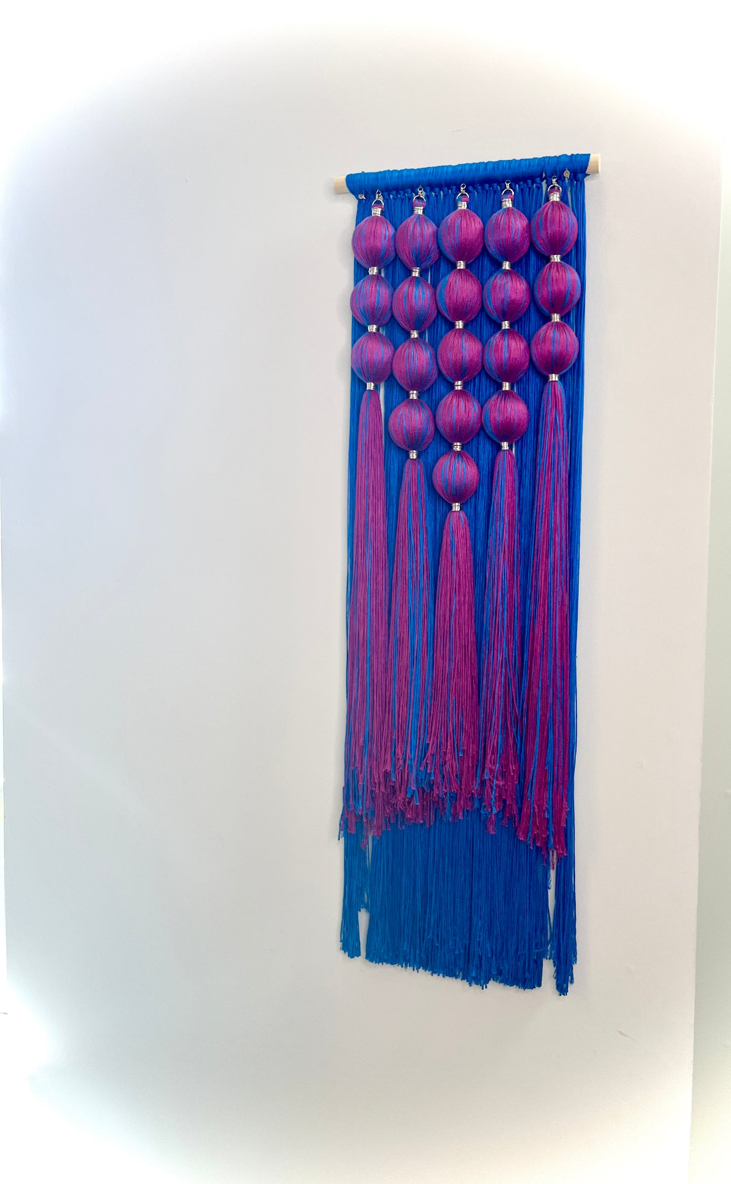 Vibranium: Dimensional Fiber Art Wall Hanging Assemblage
