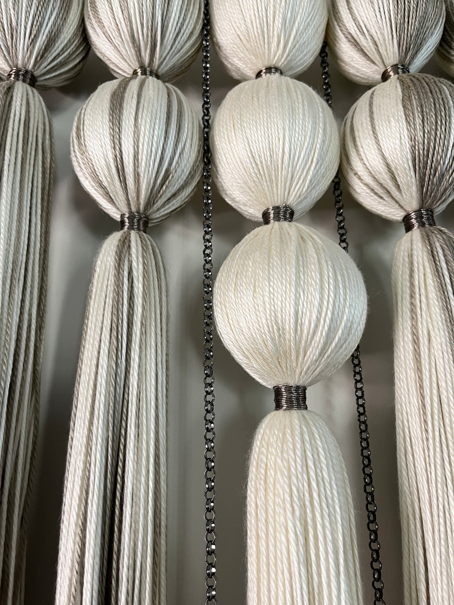 *NEW* Slate: Large Gradient Dimensional Fiber Art Wall Hanging Assemblage