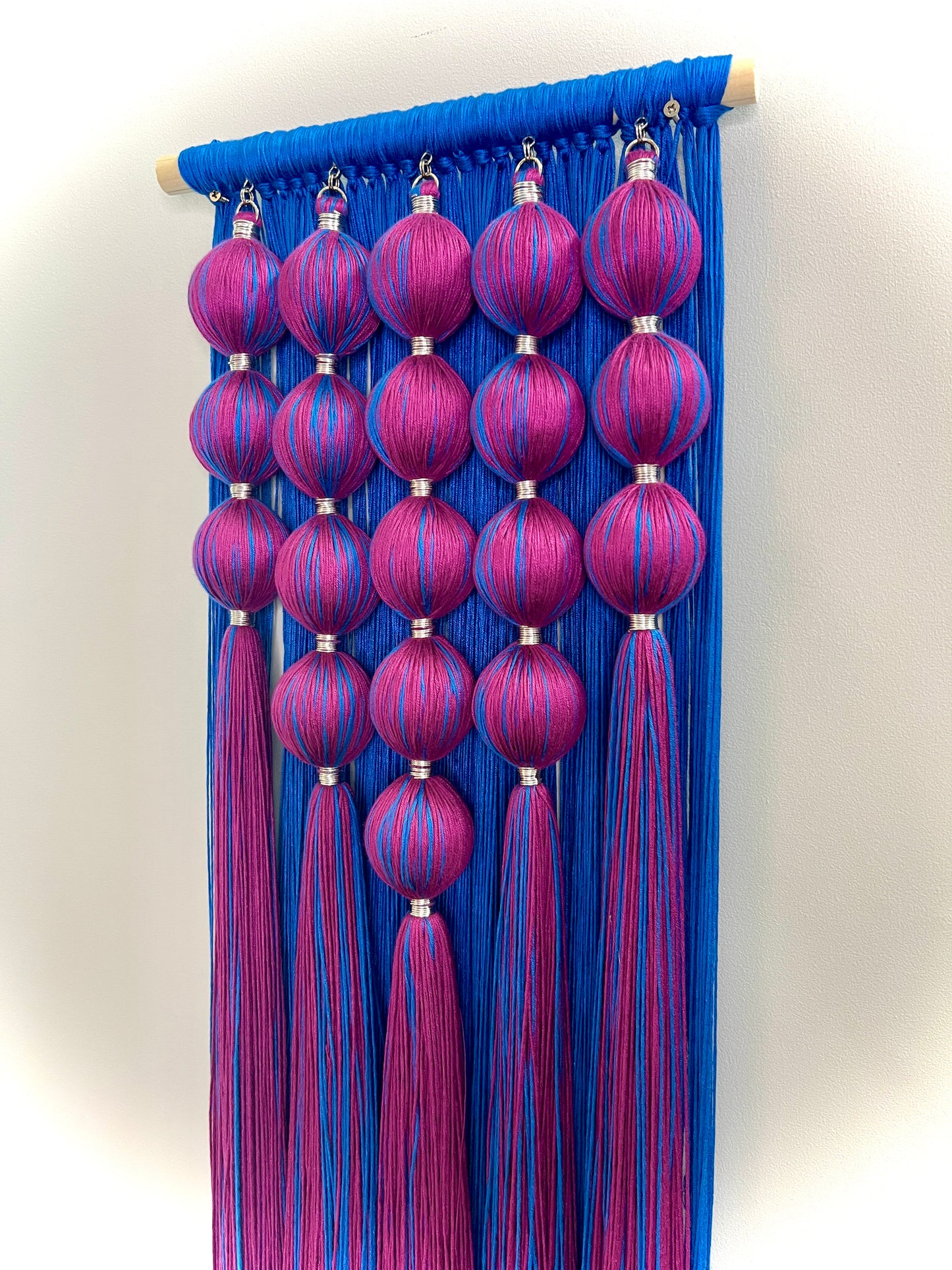 Vibranium: Dimensional Fiber Art Wall Hanging Assemblage