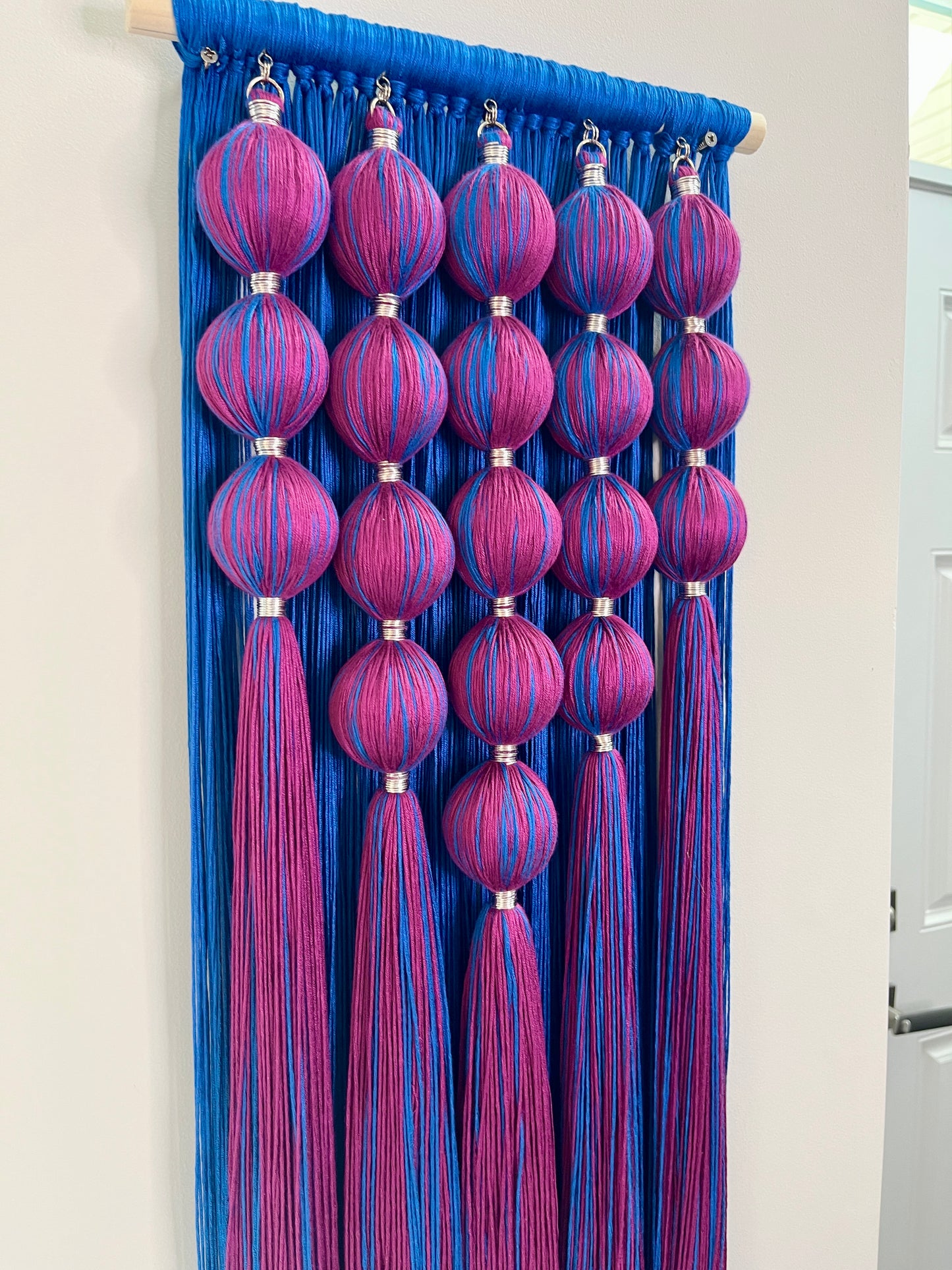 Vibranium: Dimensional Fiber Art Wall Hanging Assemblage
