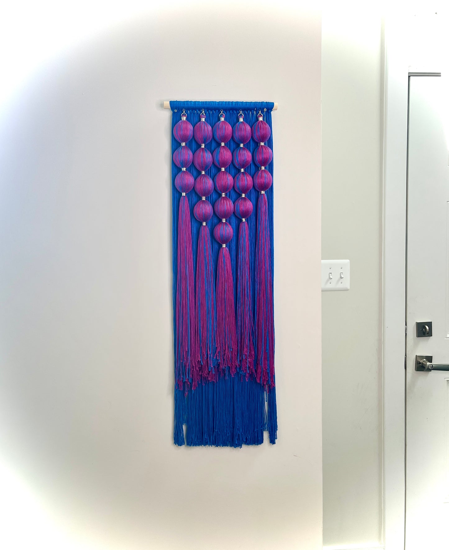 Vibranium: Dimensional Fiber Art Wall Hanging Assemblage