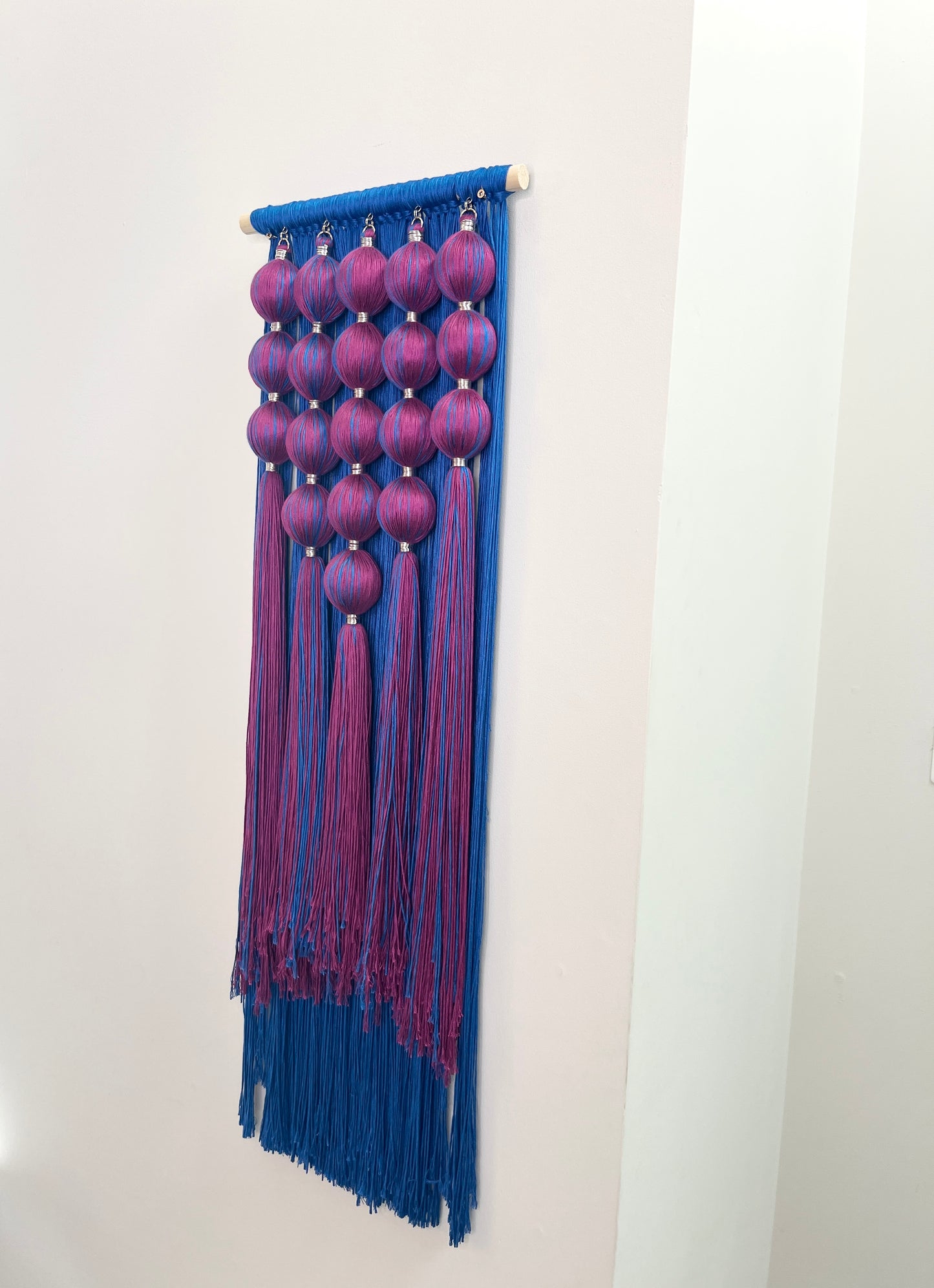 Vibranium: Dimensional Fiber Art Wall Hanging Assemblage