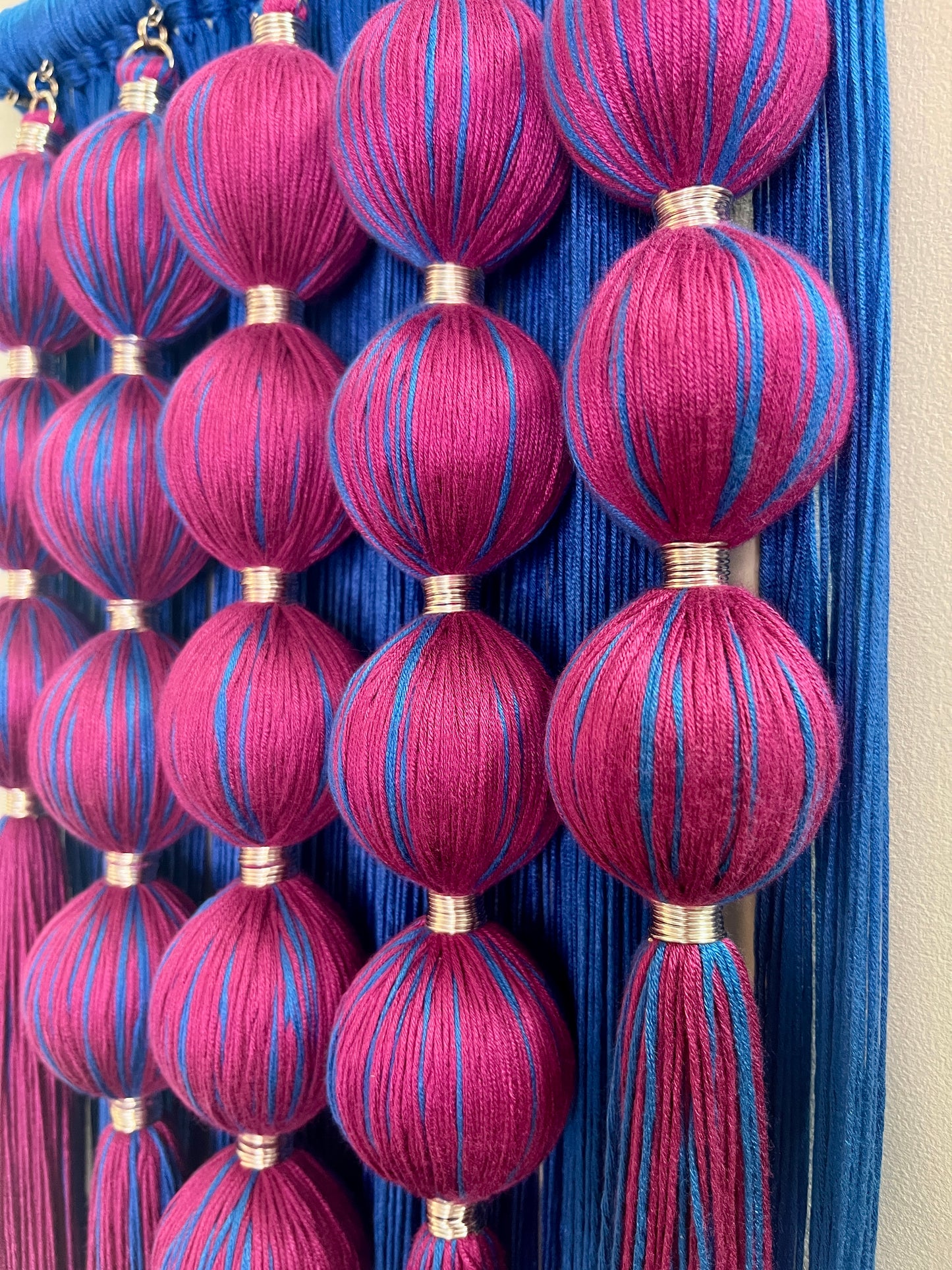 Vibranium: Dimensional Fiber Art Wall Hanging Assemblage