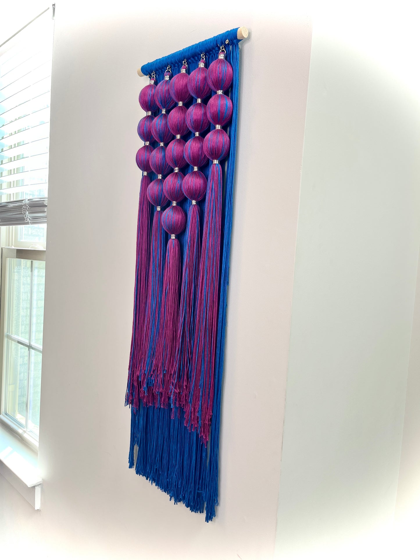 Vibranium: Dimensional Fiber Art Wall Hanging Assemblage