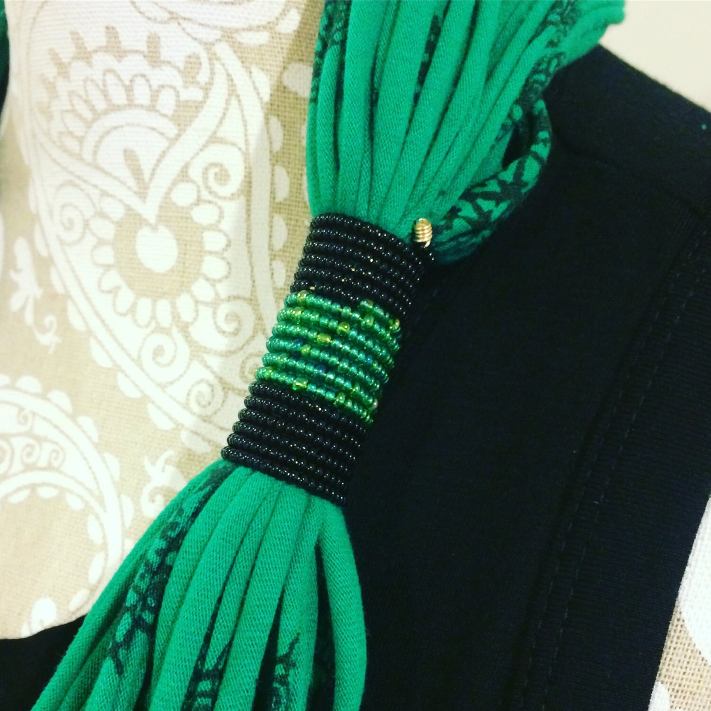 MeeLace Multi-Strand Infinity Scarf, Emerald City