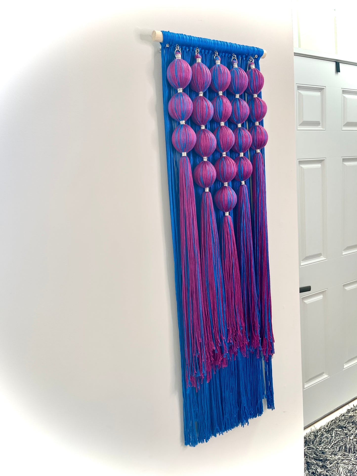 Vibranium: Dimensional Fiber Art Wall Hanging Assemblage